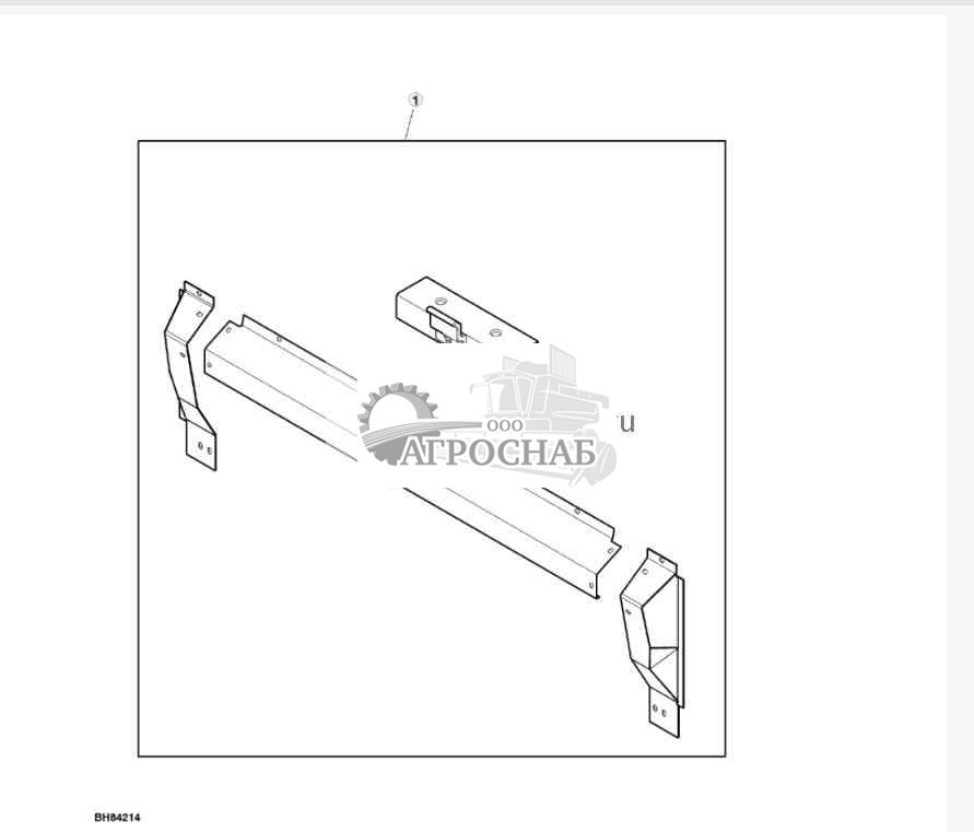 Feeder House Drum Deflector  Hook Assemblies, Attachment 